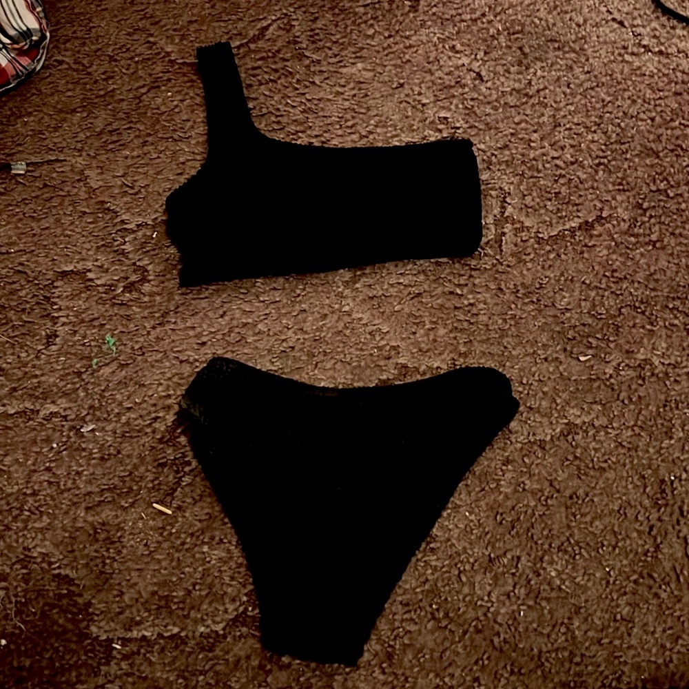 a bathing suit that was worn once